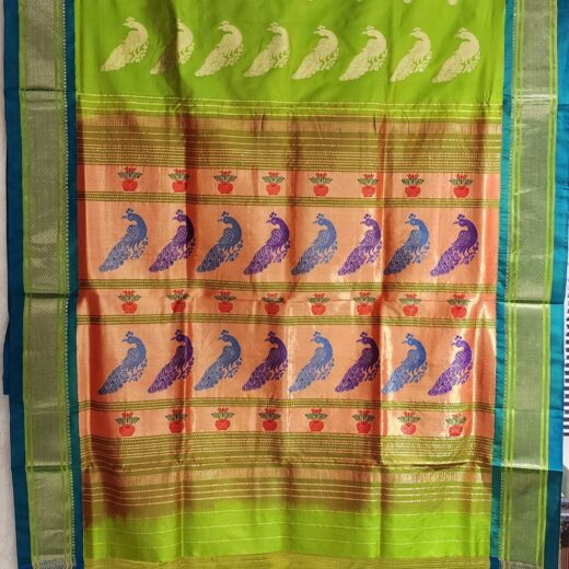 Parrot Green Pallu